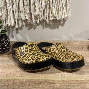 Cheetah Print Crocs